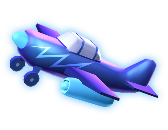 Aviatrix instant win game character for promotional casino game artwork